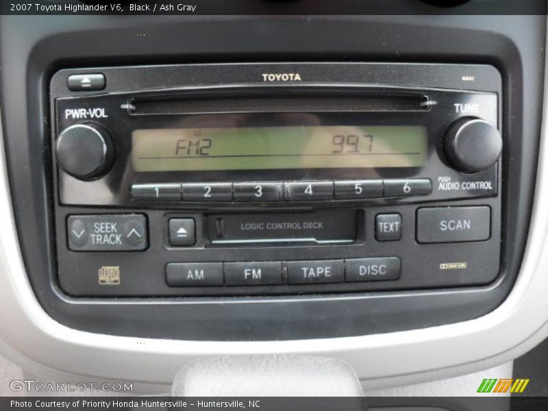 Black / Ash Gray 2007 Toyota Highlander V6