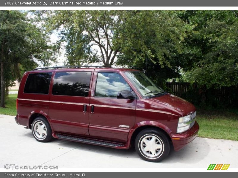 Dark Carmine Red Metallic / Medium Gray 2002 Chevrolet Astro LS