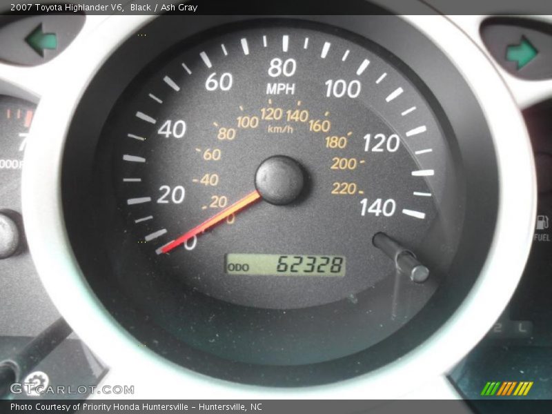 Black / Ash Gray 2007 Toyota Highlander V6