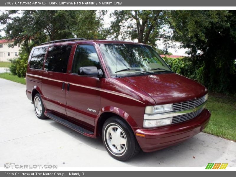 Dark Carmine Red Metallic / Medium Gray 2002 Chevrolet Astro LS