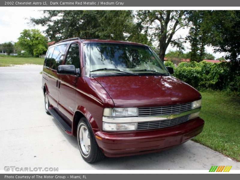Dark Carmine Red Metallic / Medium Gray 2002 Chevrolet Astro LS