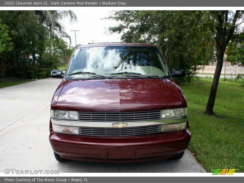 Dark Carmine Red Metallic / Medium Gray 2002 Chevrolet Astro LS