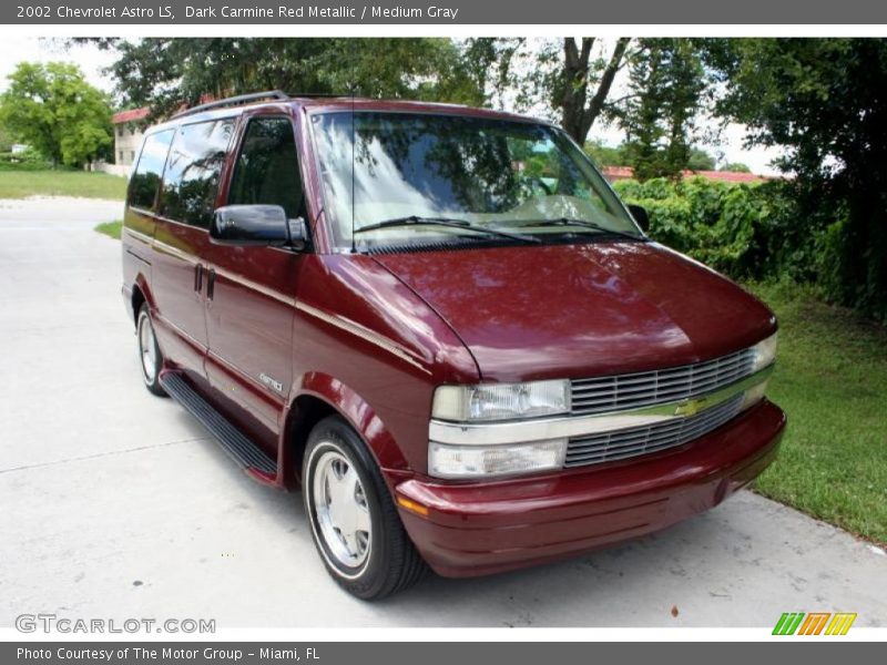 Dark Carmine Red Metallic / Medium Gray 2002 Chevrolet Astro LS