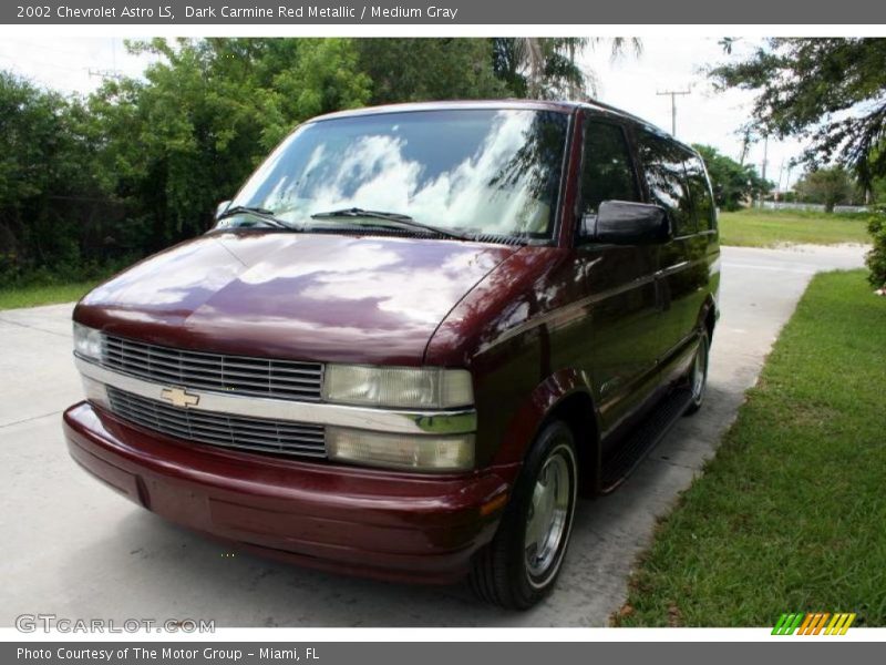 Dark Carmine Red Metallic / Medium Gray 2002 Chevrolet Astro LS