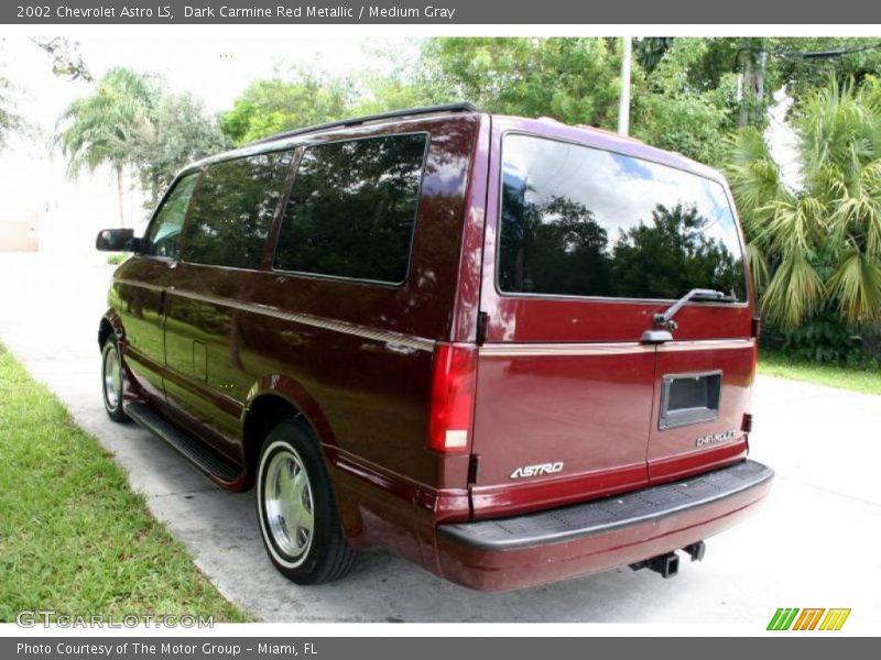 Dark Carmine Red Metallic / Medium Gray 2002 Chevrolet Astro LS