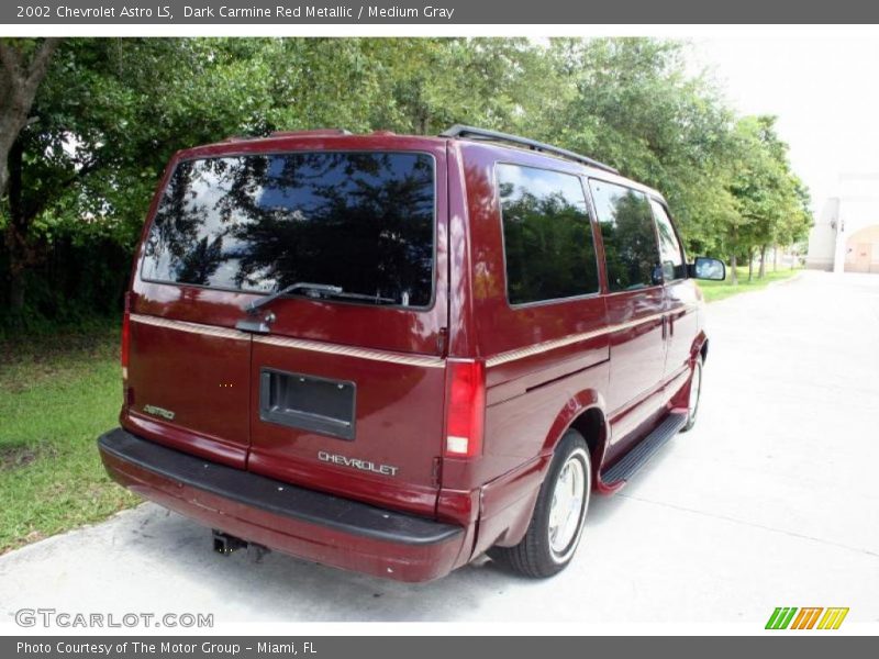 Dark Carmine Red Metallic / Medium Gray 2002 Chevrolet Astro LS