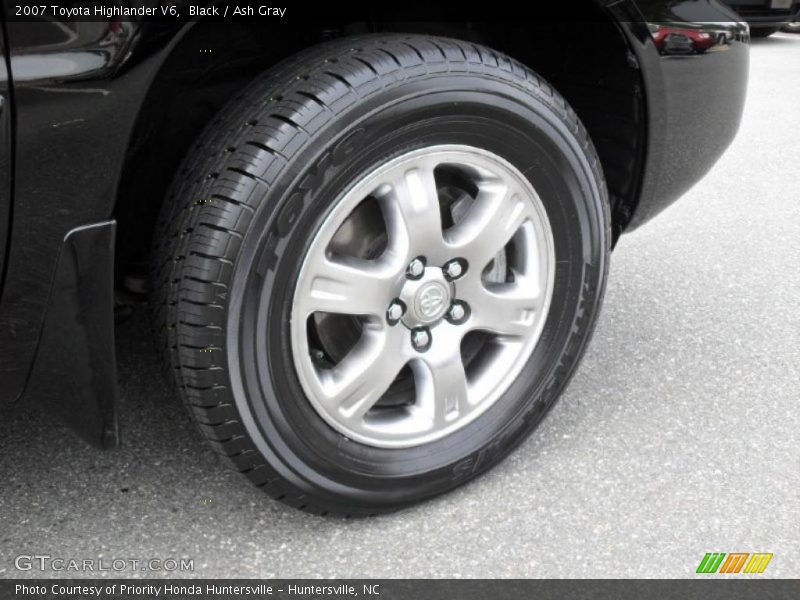 Black / Ash Gray 2007 Toyota Highlander V6