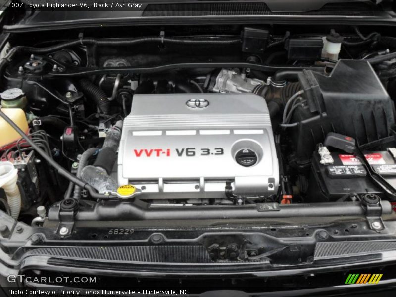 Black / Ash Gray 2007 Toyota Highlander V6