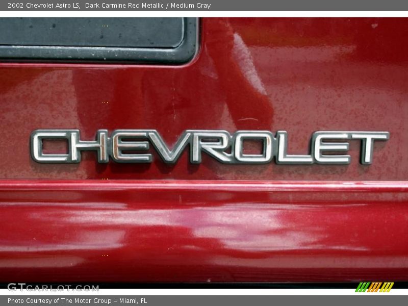 Dark Carmine Red Metallic / Medium Gray 2002 Chevrolet Astro LS