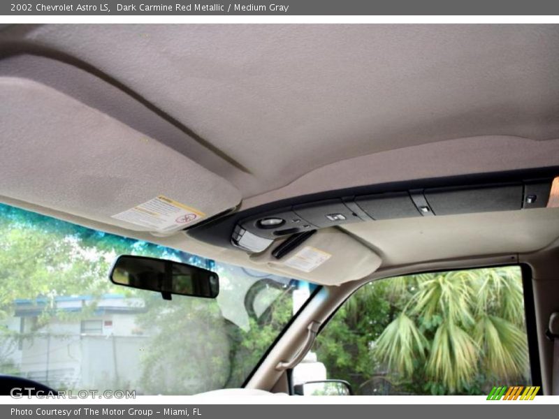 Dark Carmine Red Metallic / Medium Gray 2002 Chevrolet Astro LS