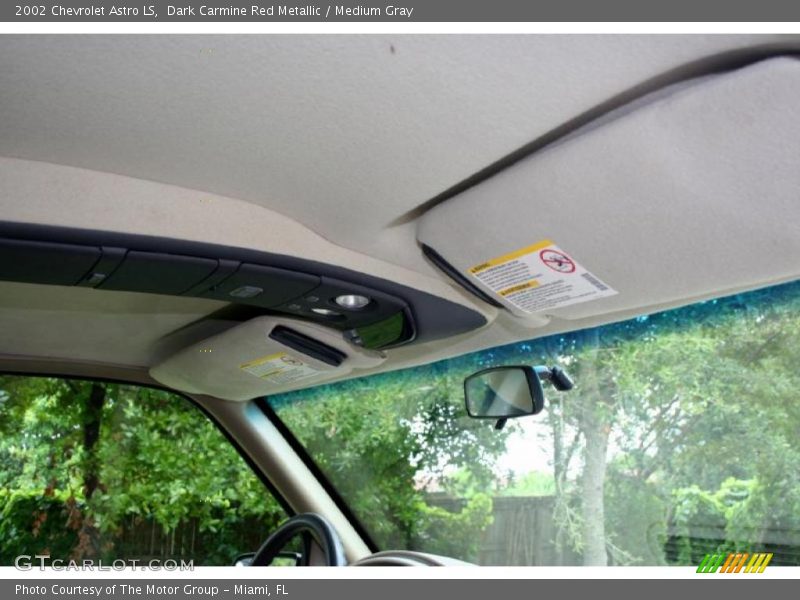 Dark Carmine Red Metallic / Medium Gray 2002 Chevrolet Astro LS
