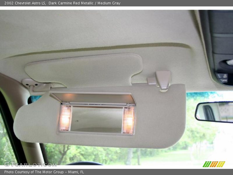 Dark Carmine Red Metallic / Medium Gray 2002 Chevrolet Astro LS