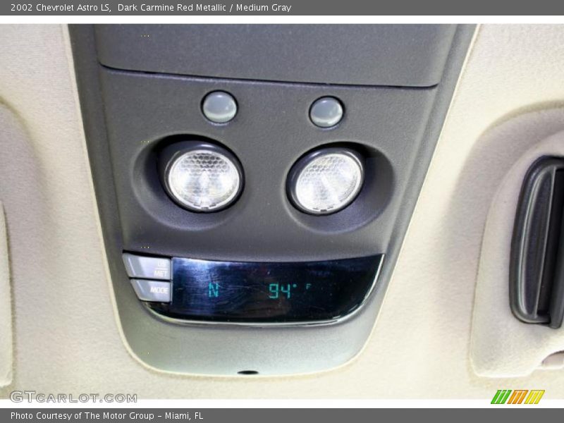 Dark Carmine Red Metallic / Medium Gray 2002 Chevrolet Astro LS