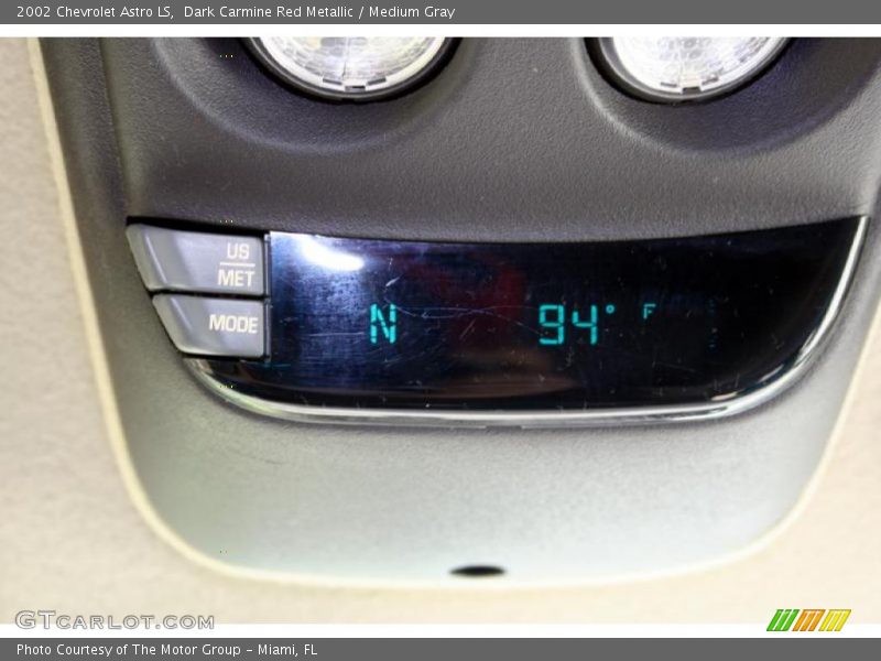 Dark Carmine Red Metallic / Medium Gray 2002 Chevrolet Astro LS