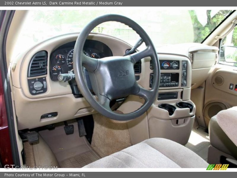 Dark Carmine Red Metallic / Medium Gray 2002 Chevrolet Astro LS