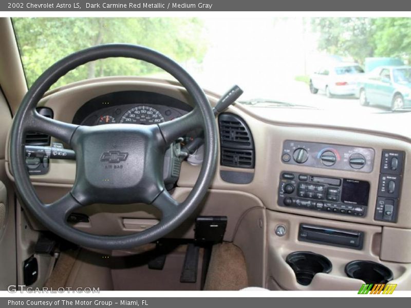 Dark Carmine Red Metallic / Medium Gray 2002 Chevrolet Astro LS
