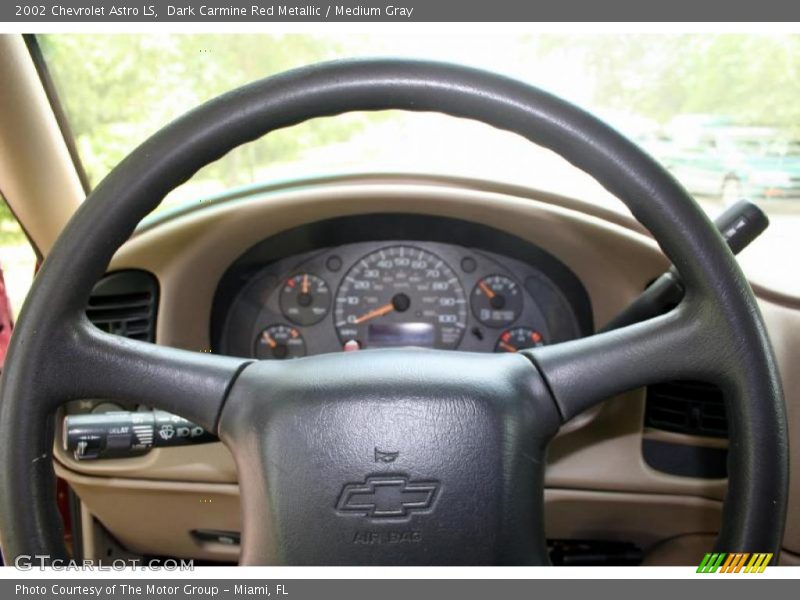 Dark Carmine Red Metallic / Medium Gray 2002 Chevrolet Astro LS