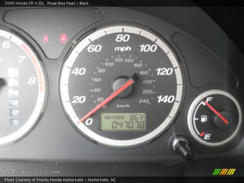 Royal Blue Pearl / Black 2006 Honda CR-V EX