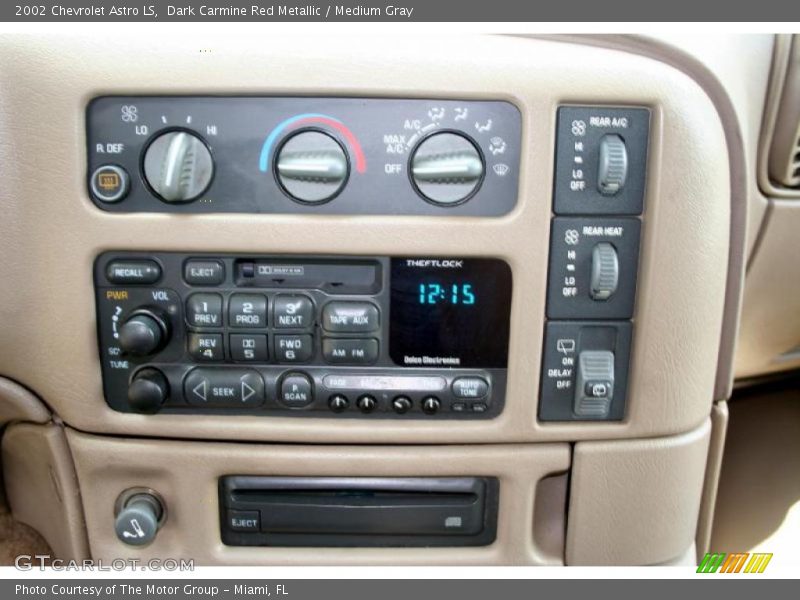 Dark Carmine Red Metallic / Medium Gray 2002 Chevrolet Astro LS