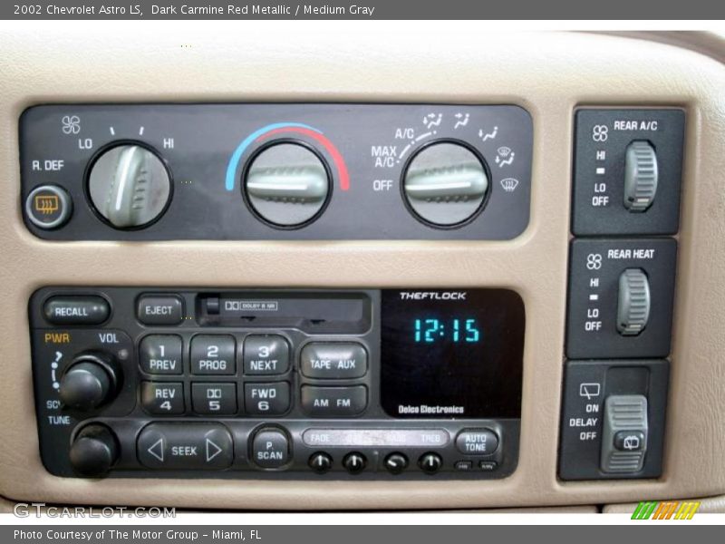 Dark Carmine Red Metallic / Medium Gray 2002 Chevrolet Astro LS