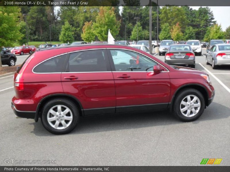 Tango Red Pearl / Gray 2008 Honda CR-V EX-L