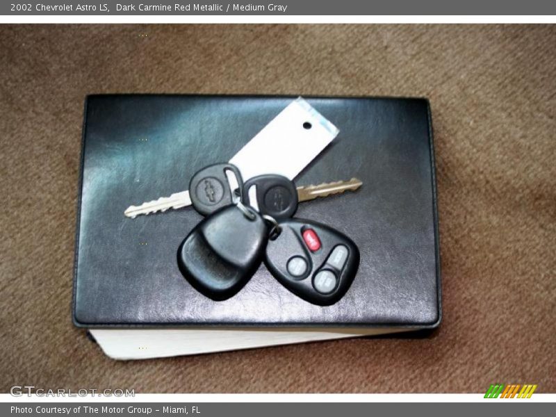 Dark Carmine Red Metallic / Medium Gray 2002 Chevrolet Astro LS
