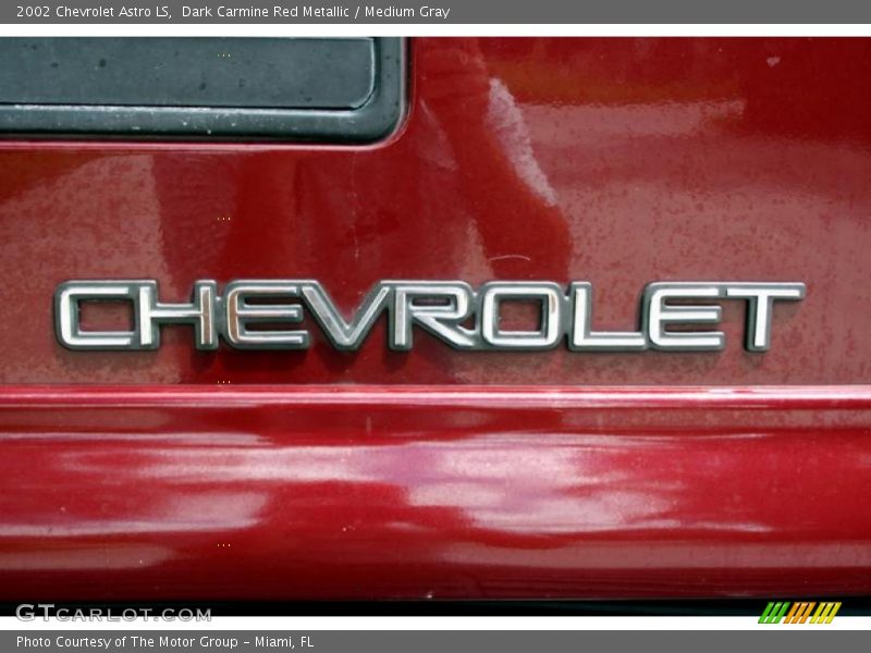 Dark Carmine Red Metallic / Medium Gray 2002 Chevrolet Astro LS