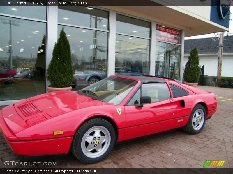 Rosso Corsa (Red) / Tan 1989 Ferrari 328 GTS