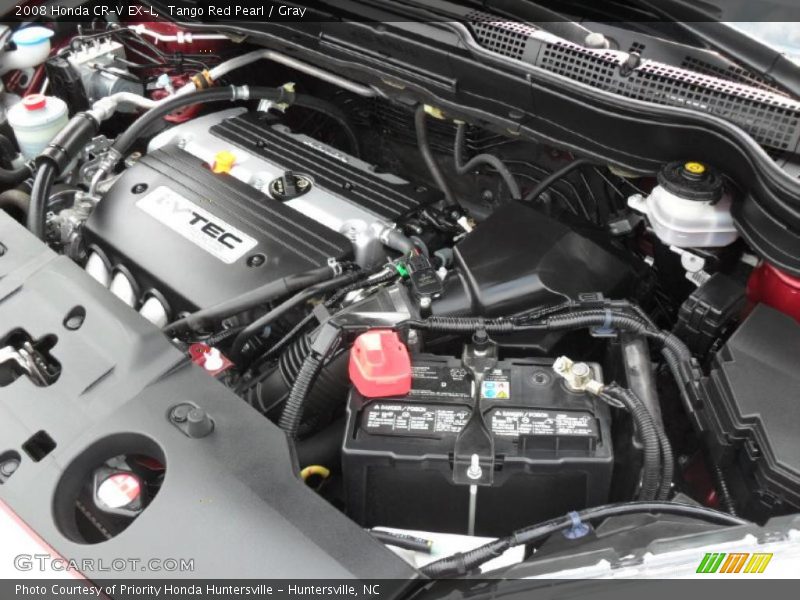 Tango Red Pearl / Gray 2008 Honda CR-V EX-L