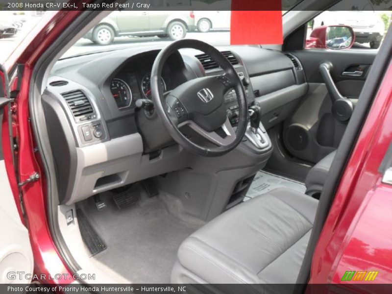 Tango Red Pearl / Gray 2008 Honda CR-V EX-L