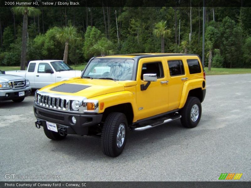 Yellow / Ebony Black 2006 Hummer H3