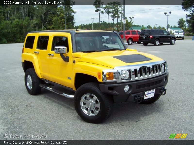 Yellow / Ebony Black 2006 Hummer H3