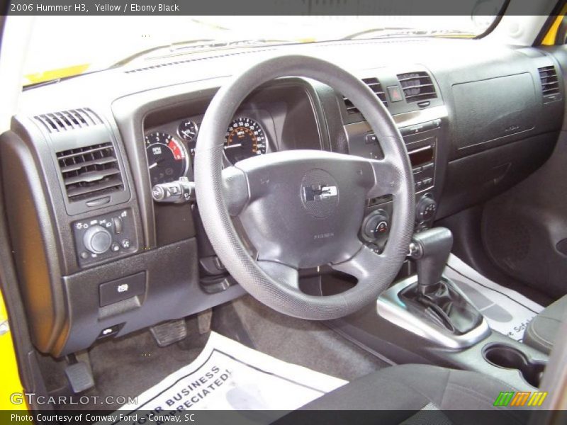 Yellow / Ebony Black 2006 Hummer H3