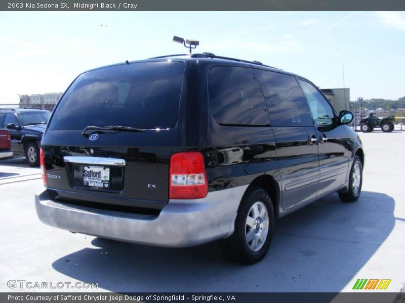 Midnight Black / Gray 2003 Kia Sedona EX