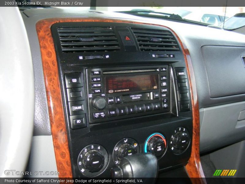 Midnight Black / Gray 2003 Kia Sedona EX