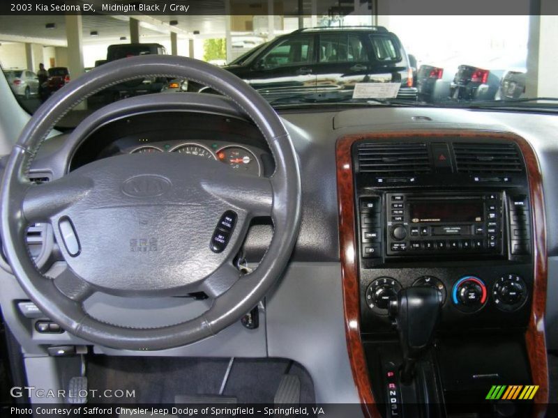 Midnight Black / Gray 2003 Kia Sedona EX