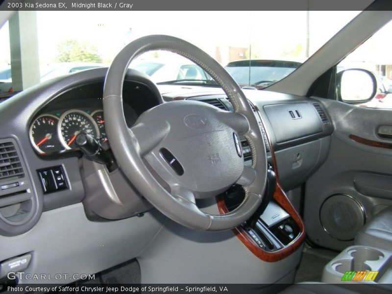 Midnight Black / Gray 2003 Kia Sedona EX