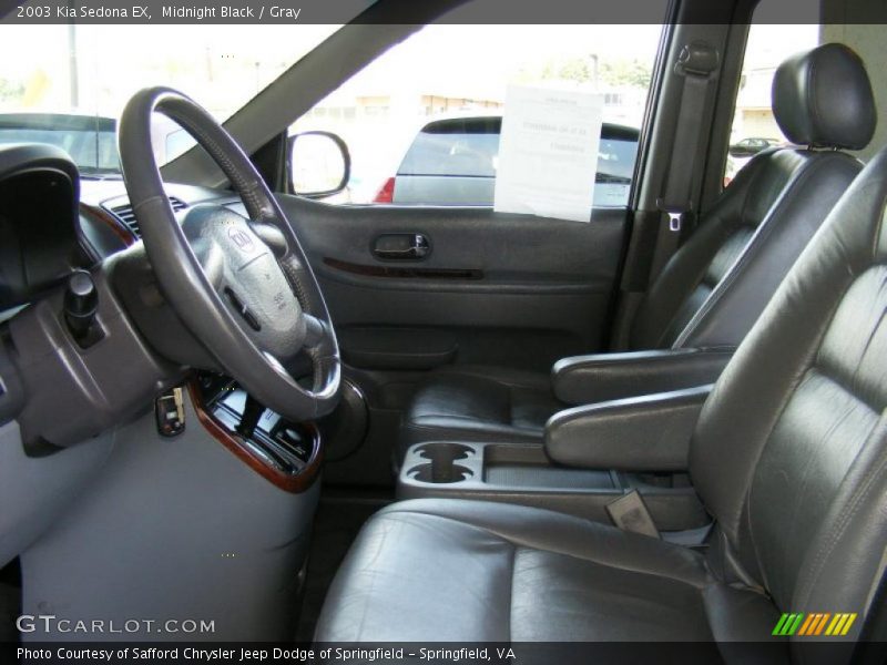 Midnight Black / Gray 2003 Kia Sedona EX