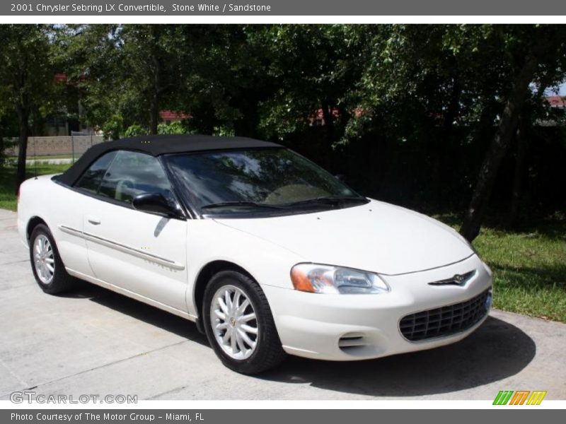 Stone White / Sandstone 2001 Chrysler Sebring LX Convertible