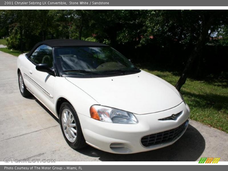 Stone White / Sandstone 2001 Chrysler Sebring LX Convertible