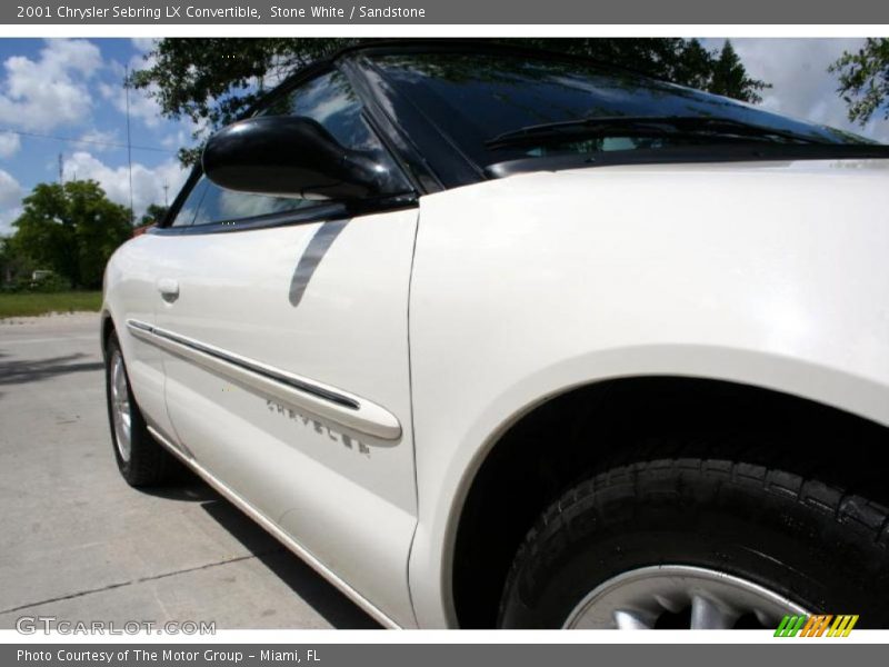 Stone White / Sandstone 2001 Chrysler Sebring LX Convertible