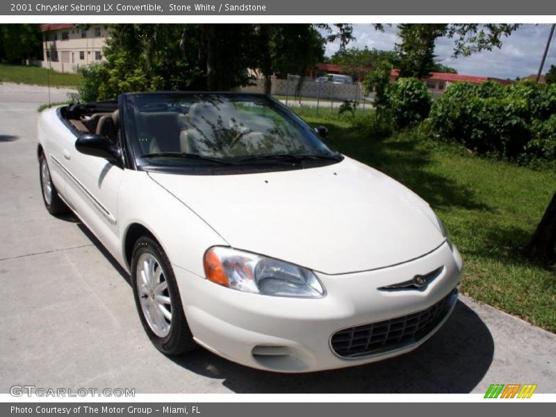 Stone White / Sandstone 2001 Chrysler Sebring LX Convertible