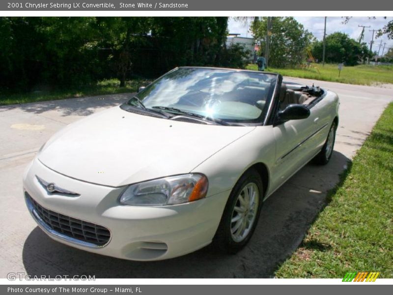 Stone White / Sandstone 2001 Chrysler Sebring LX Convertible