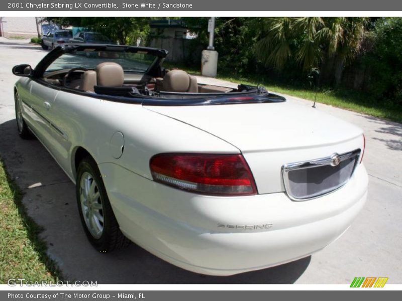 Stone White / Sandstone 2001 Chrysler Sebring LX Convertible