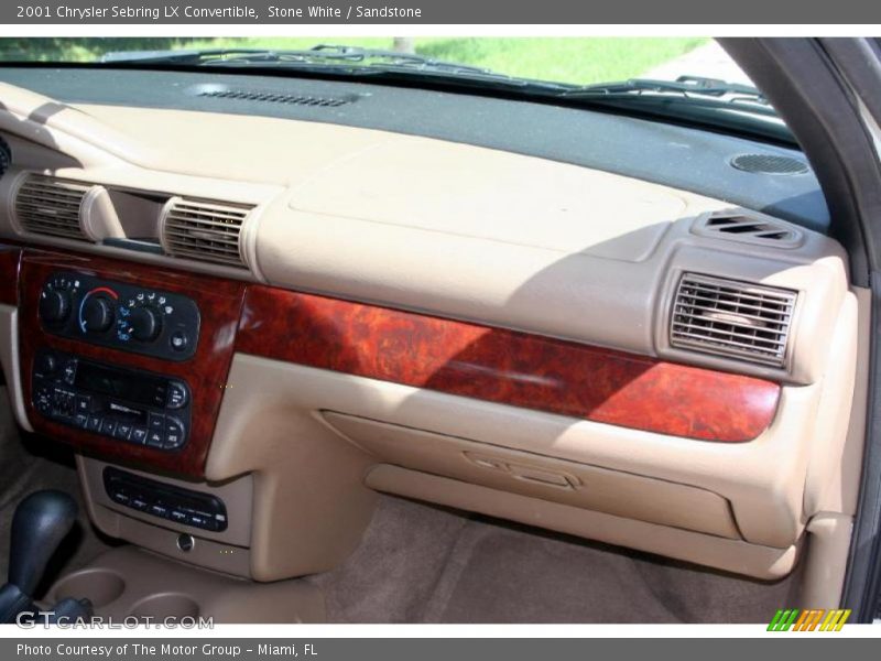 Stone White / Sandstone 2001 Chrysler Sebring LX Convertible