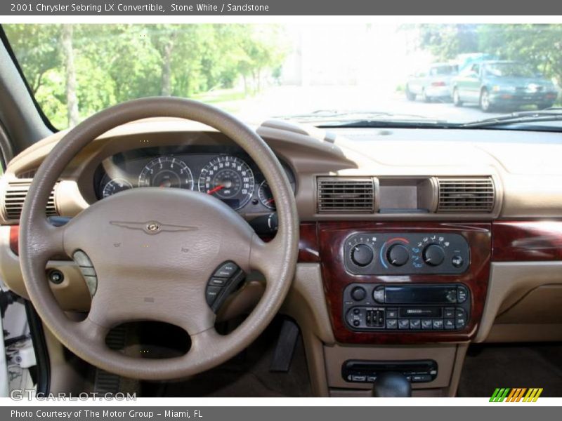 Stone White / Sandstone 2001 Chrysler Sebring LX Convertible