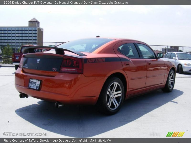 Go Mango! Orange / Dark Slate Gray/Light Graystone 2006 Dodge Charger R/T Daytona