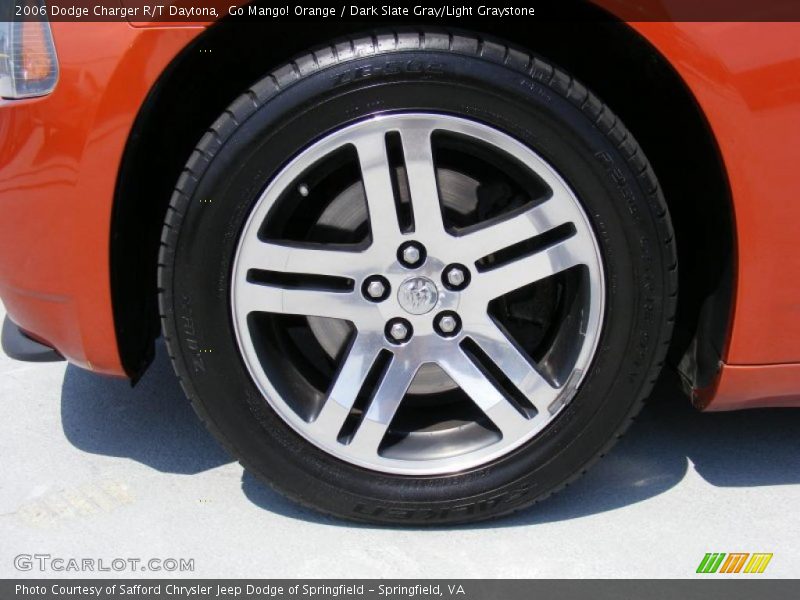Go Mango! Orange / Dark Slate Gray/Light Graystone 2006 Dodge Charger R/T Daytona
