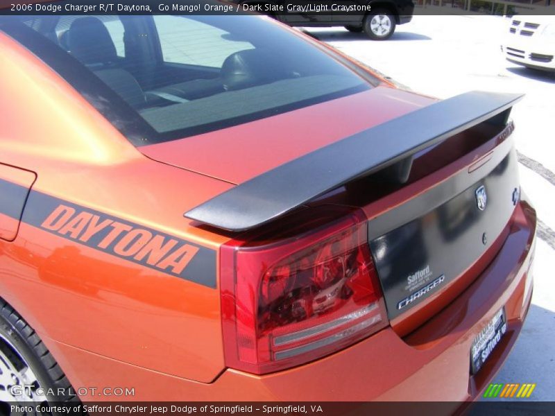Go Mango! Orange / Dark Slate Gray/Light Graystone 2006 Dodge Charger R/T Daytona