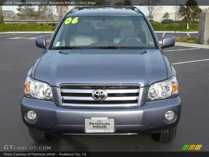 Bluestone Metallic / Ivory Beige 2006 Toyota Highlander V6